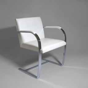 Knoll Brno white leather
