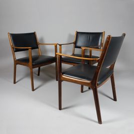 3 Ole Wanscher Stühle