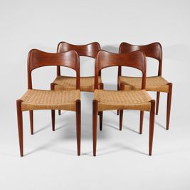 4 Arne Hovmand Chairs
